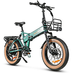 SAMEBIKE XWLX09-II Vélo électrique - moteur 1000W batterie 48V15AH autonomie 65KM frein à disque hydraulique - Vert