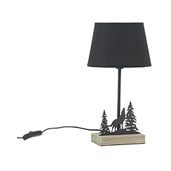 Aubry Gaspard Lampe en métal montagne Loup.