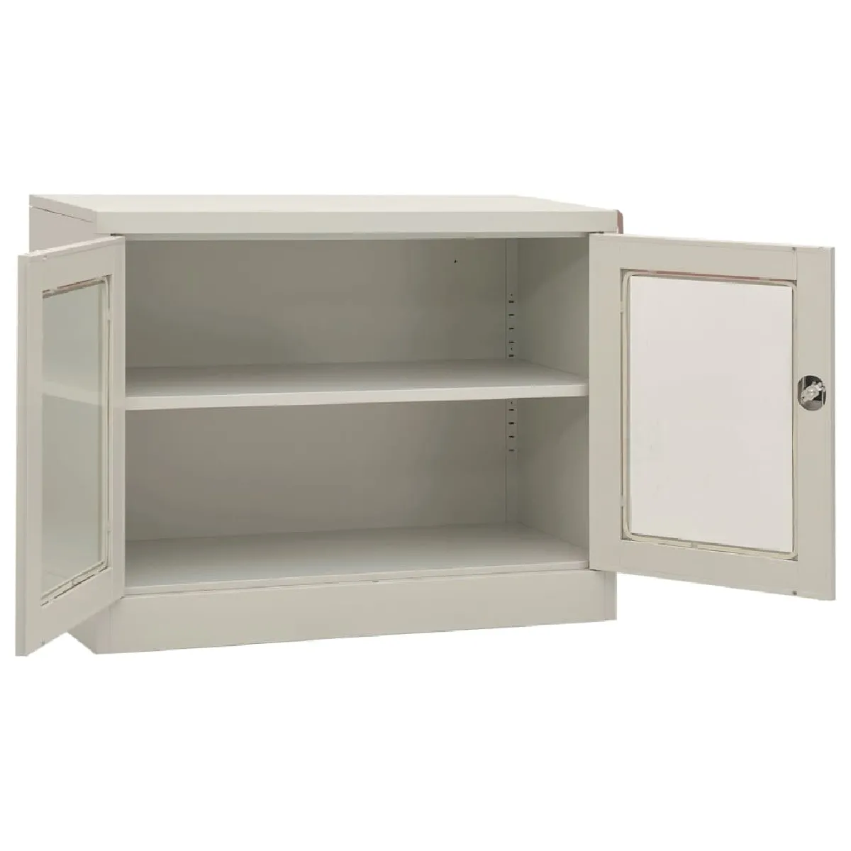 Acheter vidaXL Armoire de bureau Gris clair 90x40x70 cm Acier