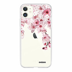 Evetane Coque iPhone 11 Cerisier souple silicone transparente Coque iPhone 11 silicone transparente Cerisier ultra resistant Protection housse Motif Ecriture Tendance Evetane