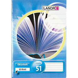 LANDRÉ cahier octave format A6, ligné, 70 g/m2, 64 pages ()