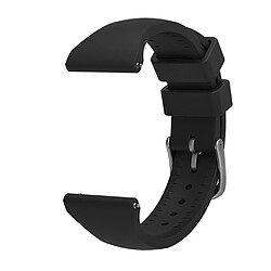 Bracelet en silicone 20 mm, fermeture rapide avec boucle, noir pour votre Samsung Galaxy Watch3 41mm/Gear Sport/Huawei Watch 2