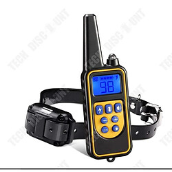 Tech Discount TD® Collier de dressage pour chien Collier d'entraînement à distance 800 mètres Rechargeable 100% Imperméable pour deux chiens