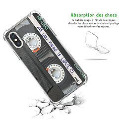 Avis Coque iPhone X/ Xs anti-choc souple avec angles renforcés transparente Cassette Evetane