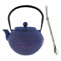 Aromandise Théière en fonte chinoise Song 1,2 L + paille inox avec filtre