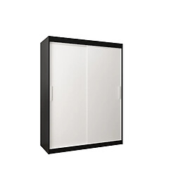 Abiks Meble Armoire Tokyo à portes coulissantes 200/150/62 2 portes (noir/blanc)