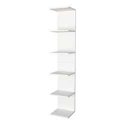 Helloshop26 Étagère murale à 6 niveaux 180 x 34,5 x 30 cm blanc 03_0007060