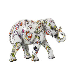 Figurine Décorative Alexandra House Living Multicouleur Plastique Eléphant 11 x 18 x 24 cm 