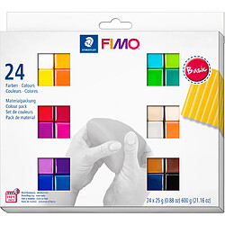 FIMO SOFT Pâte à modeler 'Basic', kit de 24 () 