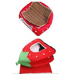 Acheter YP Select Strawberry Style Sponge House Pet Bed Dome Tent Warm Cushion Basket LEOPADDR_PRINT S