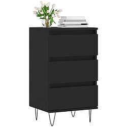 Avis vidaXL Buffet noir 40x35x70 cm bois d’ingénierie