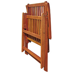 Acheter vidaXL Chaises pliables de jardin lot de 3 Bois d'acacia solide