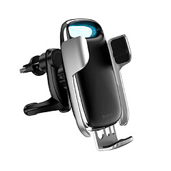 Support de téléphone Le support de prise de voiture de charge rapide sans fil 15W peut être tourné-argent