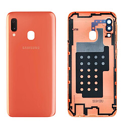 Cache batterie Samsung Galaxy A20e Façade arrière Original Samsung Corail 