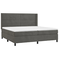 Acheter Sommier à lattes,Cadre à lattes de lit pour Adulte matelas et LED Gris foncé 200x200 cm -MN26284