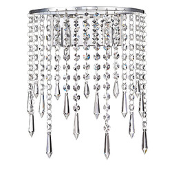 SPRING Applique Contemporaine Chrome, Cristal Suspendu