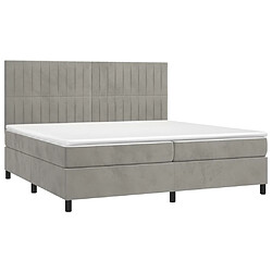 Avis Sommier à lattes,Cadre à lattes de lit pour Adulte matelas et LED Gris clair 200x200 cm -MN78585