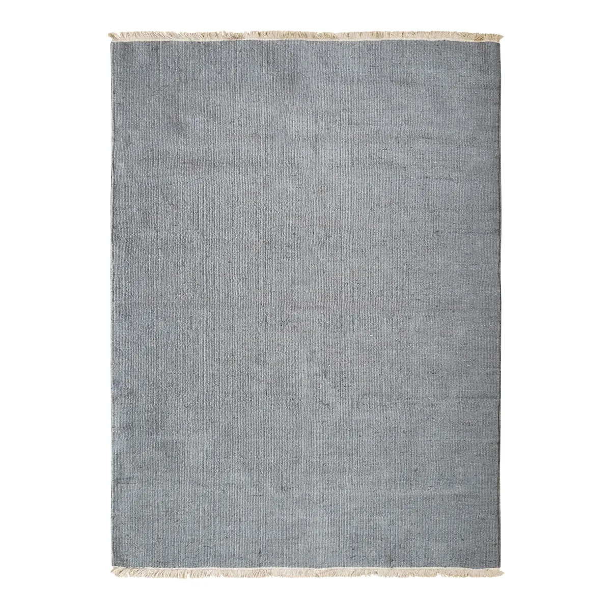 Thedecofactory ESSENCE - Tapis en jute et coton avec franges gris clair 190x290