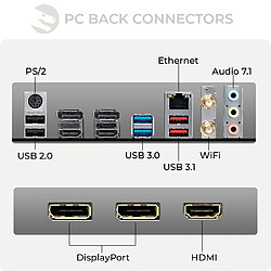 Acheter Sedatech PC Gamer • Intel i5-12400F • RTX3050 • 8Go RAM • 500Go SSD M.2 • sans OS