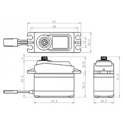 Avis Servo numérique standard - Savox SC-1256TG titane (52g, 20kg.cm, 0.15s/60°)