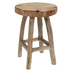 Es Collection H&amp;S Collection Tabouret 42 cm Bois de teck 