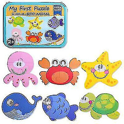 Universal Puzzles en bois pour enfants, jouets cognitifs animaux et insectes 