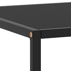 Acheter vidaXL Table basse Noir avec verre noir 120x50x35 cm