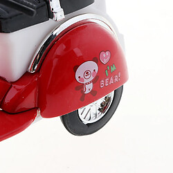 Échelle 1:18 Mini Alliage Pull Back Moto Véhicules Voiture Jouets Cadeaux Rouge pas cher