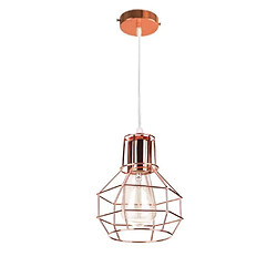 Stoex E27 Suspension industrielle cage Lustre abat-jour luminaire pour salon salle à manger cuisine bar