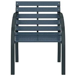 Avis vidaXL Chaises de jardin lot de 2 Gris Bois