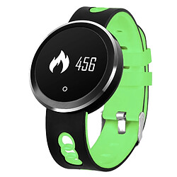 Wewoo Bracelet connecté vert 0,95 pouces HD OLED écran Smart Display Bluetooth, IP68 imperméable à l'eau, podomètre de / Rappel sédentaire / moniteur de fréquence cardiaque / de sommeil, Compatible avec Android et téléphones iOS