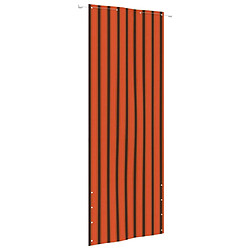 vidaXL Écran de balcon Orange et marron 80x240 cm Tissu Oxford