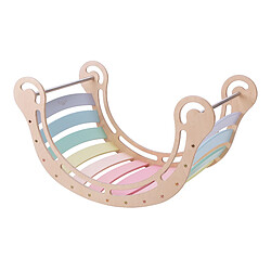 KateHaa Arche d'escalade XXL en bois aux couleurs pastel | Arche d'escalade intérieure / Structure d'escalade pour enfants | Jouets Montessori