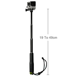 Acheter Wewoo Pour GoPro HERO4 / 3 vert + / 3/2, longueur maximum: 49cm Monopode extensible portatif de poche avec la vis