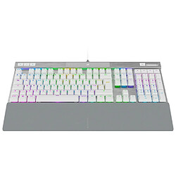 Clavier Gaming optique-mécanique - AZERTY - CORSAIR - K70 PRO OPX - Rétroéclairage LED RGB - Blanc (CH-910951A-FR)