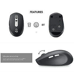 Universal Yyh-inlessul Bluetooth souris unifier des souris silencieuses (rouge)