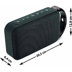 ECG BTSM1 - Enceinte Bluetooth- USB - SD -FM- MP3, WMA - Autonomie 8h - Etanche