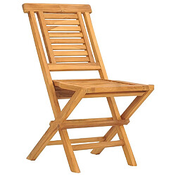 Avis Maison Chic Lot de 4 Chaises de jardin,Fauteuil d'extérieur pliantes 47x63x90 cm bois massif teck -MN68705