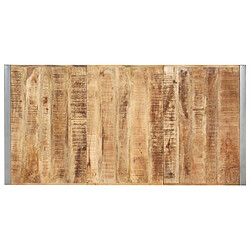 Avis vidaXL Table à manger 200x100x75 cm Bois de manguier massif brut