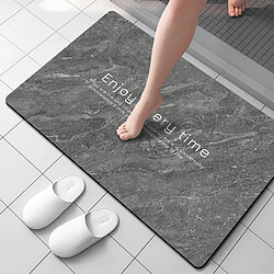 LUUCOZK Tapis de bain antidérapants absorbants à séchage rapide, décoration de salle de bain, motif 1-40 x 60CM 