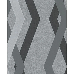 Noordwand Papier peint Topchic Graphic Lines Diamonds Gris et noir