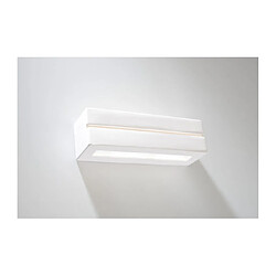 Luminaire Center Applique murale VEGA LINE céramique blanc 1 ampoule