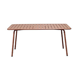 Avis Mes Ensemble table + 4 chaises + 2 fauteuils en métal terracotta - BACA