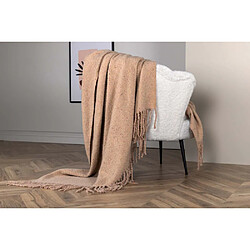 Venture Home Jeté de canapé en polyester et coton Tilly 170 x 130 cm beige.