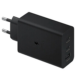 Base Charge Tripler Type C SuperFastCharge PD 65W Phonecare pour Samsung - Noir 