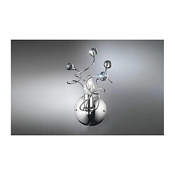 Lumière Applique murale TRILLY Chrome Cristal,Métal Cristal