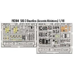 Eduard Douglas SBD-3 Dauntless - pièces pré-peintes en couleur (pour maquettes Accurate Miniatures) Ce coffret Zoom est une version sim