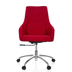 Chaise de bureau / siège pivotant SHAKE 100 tissu rouge hjh OFFICE pas cher