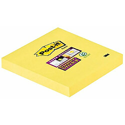3M Post-it Super Sticky Lot de 6 blocs de notes Ultra jaune 90 notes par bloc 76 x 76 mm