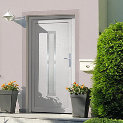 vidaXL Porte d'entrée Blanc 88x200 cm PVC 